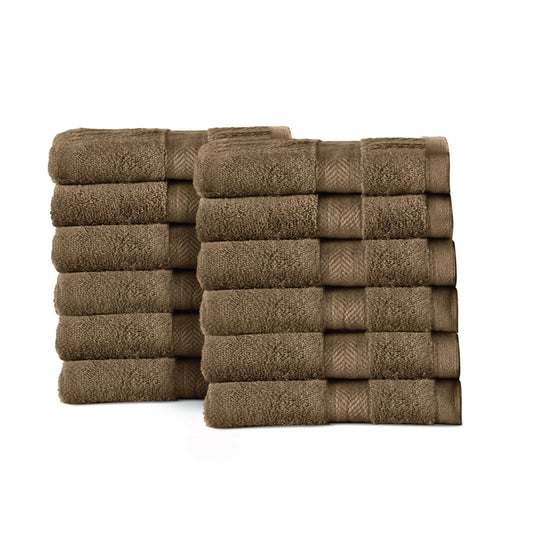 Cotton Face Towel 30x30 CM 12 Piece Set-Soft Feel, Quick Dry, Highly Absorbent Durable Towels - Cotton Home