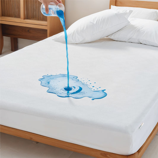 Terry Waterproof Mattress Protector 90x200+35cm with Deep Pocket