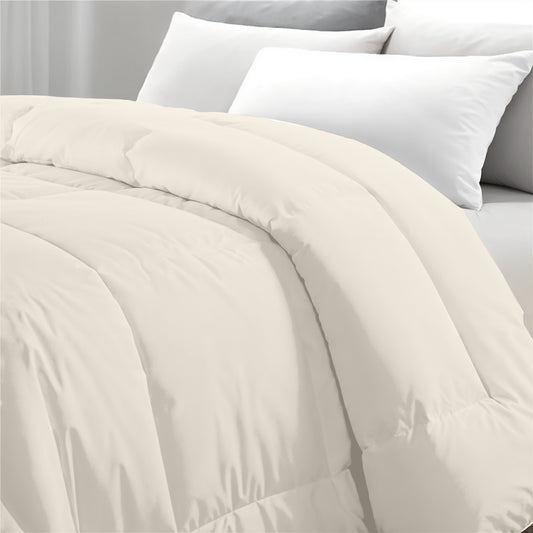 Premium Ivory All Season High quality Super Soft Comforter 1 Piece