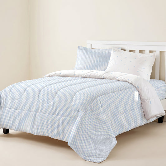 Premium Cotton 4PC Bedding Set Kids Comforter Set 160x220cm Sea Breeze
