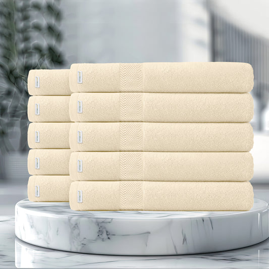 Cotton Bath Towel 70x140 CM 10 Piece Set-Soft Feel, Quick Dry, Highly Absorbent Durable Towels - Cotton Home