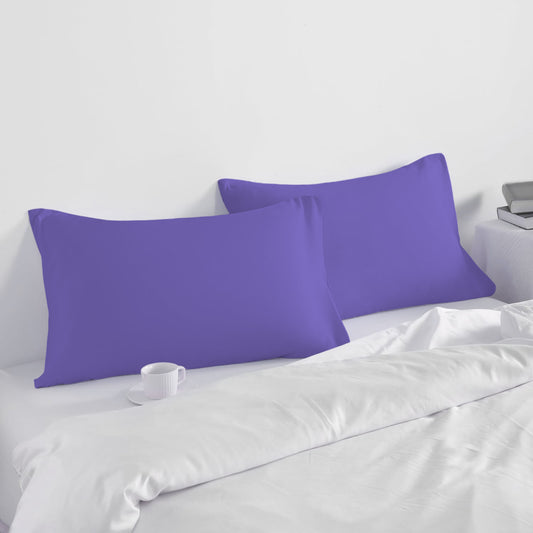 Pillow Cover with Pressed Pillow Set- 50x75cm - Dreamy Comfort Combo Purple - 2 Piece - Cotton Home