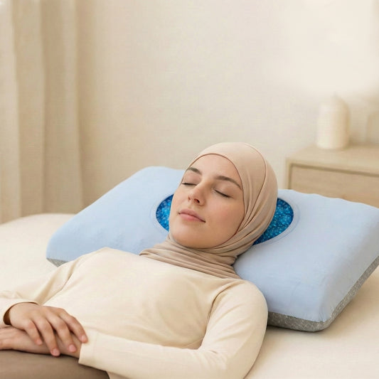 Atlantic Memory Foam Gel Pillow – Ergonomic Cervical Spine Support 60x40x14cm
