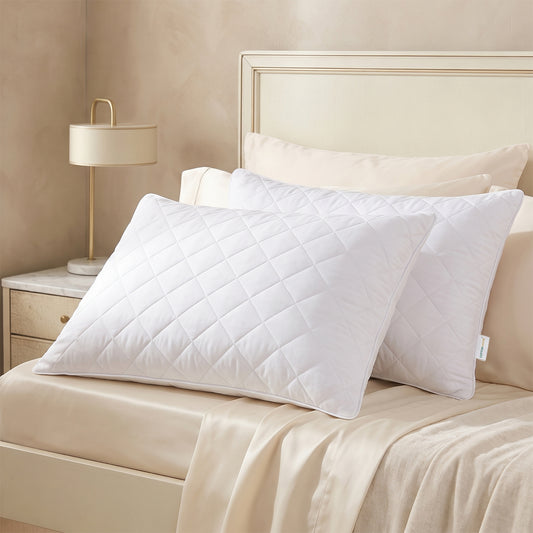 Beverly Premium Cotton Pillow Quilted Pack of 2 50x70cm