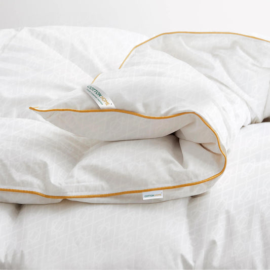 Egyptian Cotton Reverse Geometric 240x260cm Duvet - Cotton Home