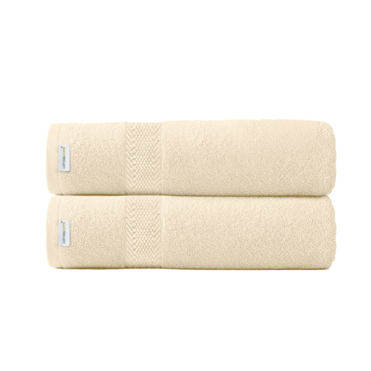 Cotton Bath Towel Pack of 2 Soft Feel, Quick Dry, Highly Absorbent Durable Towels - Cotton Home