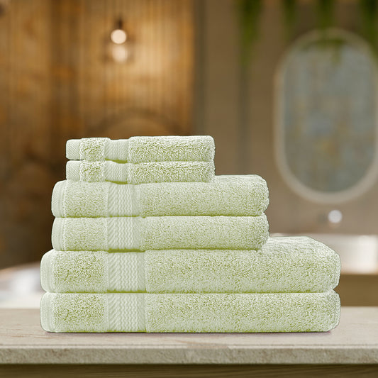 Cotton Home Ultimate Towel Collection - 6 Piece Bundle Mint - Cotton Home