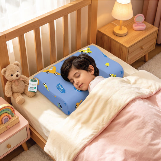 Kids Contour Memory Foam Pillows - My Car (26x38cm)