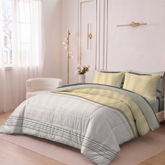 Avendra 350TC Cotton 6-Piece Set Premium Quality King Comforter Set 220x240cm