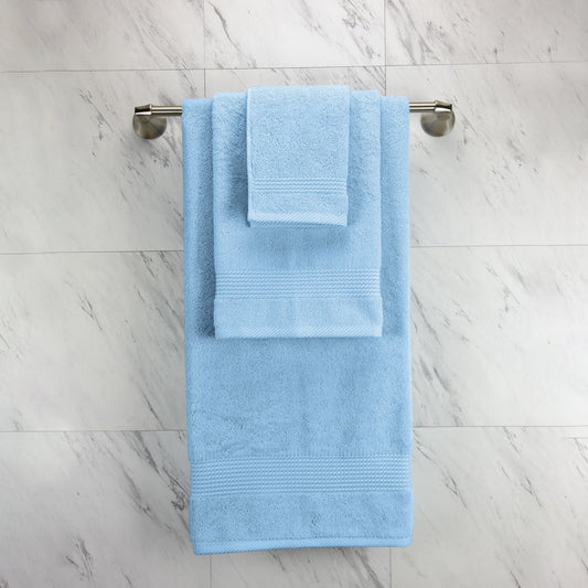 Cotton Home Ultimate Towel Collection - 6 Piece Bundle Sky Blue - Cotton Home