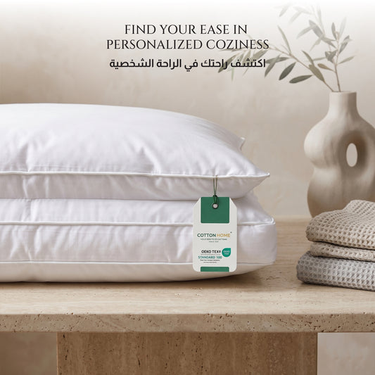 Woofie Premium Cotton Pillow–Ultra Soft Dual Layer Pillow 50×75+8 cm