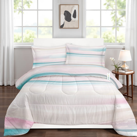 Premium Cotton 4PC Bedding Set Kids Comforter Set 160x220cm Gradient Glow