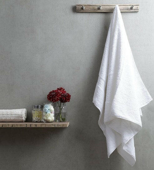 Sleep Down 1 Pc Bath Towel 70 X 140 CM-100% Cotton White 600gsm - Cotton Home