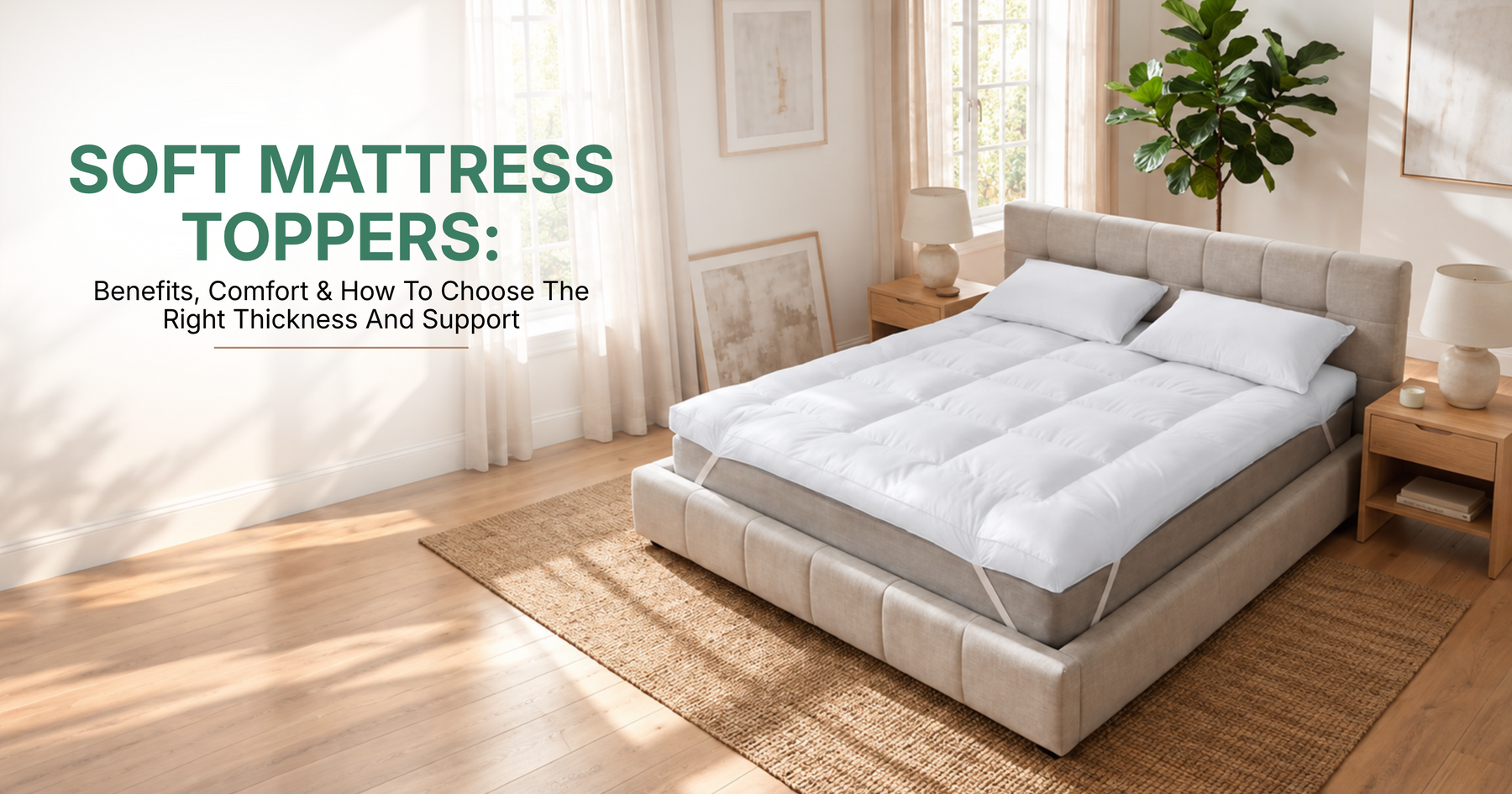 Soft Mattress Toppers: Benefits, Comfort & How to Choose the Right Thickness and Support