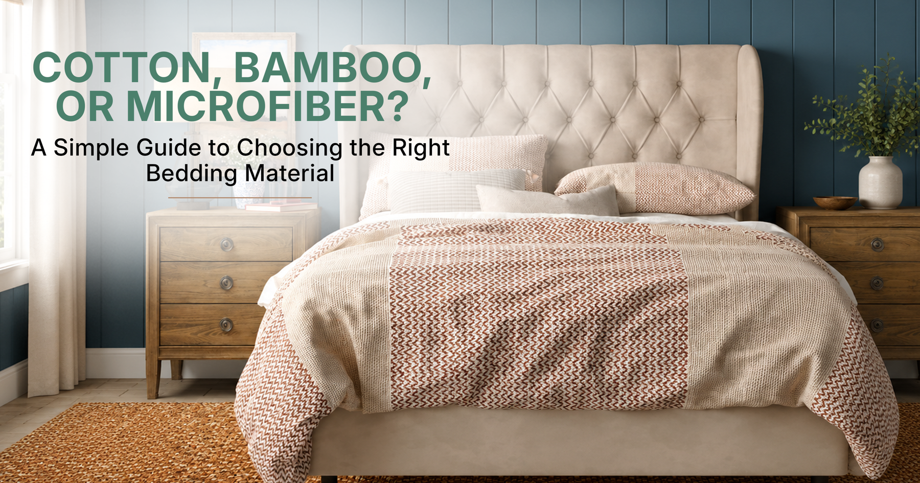 Cotton, Bamboo, or Microfiber? A Simple Guide to Choosing the Right Bedding Material