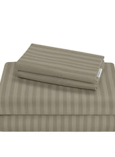 6 Piece Duvet Cover Set 240x260cm Supersoft Grey