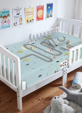 Premium Cotton 2PC Crib Sheets (120x60 cm) Soft, Breathable, Fitted Baby Mattress Sheets Dream Home