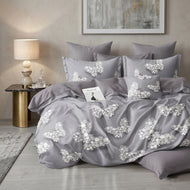 6 Pieces Duvet Cover Set –  220x240cm – Elegant Floral Bedding 01