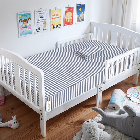 Premium Cotton 2PC Crib Sheets (120x60 cm) Soft, Breathable, Fitted Baby Mattress Sheets Shelly rains