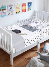 Premium Cotton 2PC Crib Sheets (120x60 cm) Soft, Breathable, Fitted Baby Mattress Sheets Shelly rains