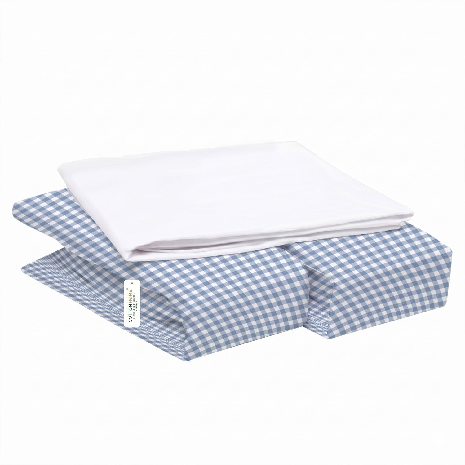 Premium Cotton 3-Piece Baby Crib Bedding Set (120x60 cm) Fitted Baby Mattress Sheets and Protector Little Cars