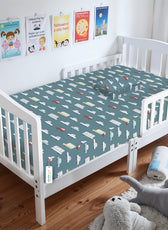 Premium Cotton 2PC Crib Sheets (120x60 cm) Soft, Breathable, Fitted Baby Mattress Sheets Dream Home