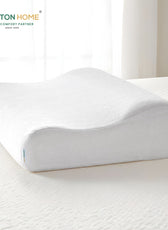 Memory Foam Pillow 40x60 (12x9) High Quality Knitted Anti Snore Contour Cervical Neck Support - Cotton Home