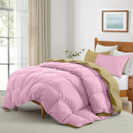 All Season Pink Super Soft Reversible Comforter Set 220x240cm
