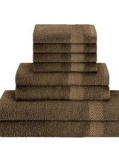 Cotton 6 Piece Towel Set-Soft Feel, Quick Dry, Highly Absorbent Durable Towels - Cotton Home