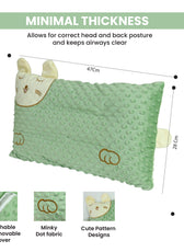Skin Friendly Velvet Kids Pillow Green