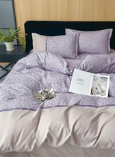 6 Pieces Duvet Cover Set –  220x240cm – Elegant Floral Bedding 01