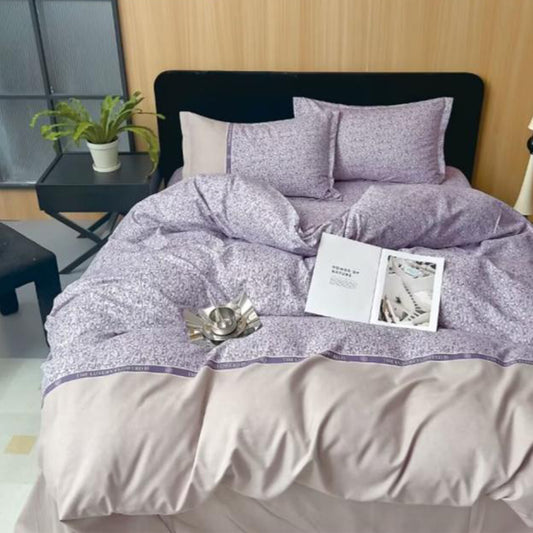 6 Pieces Duvet Cover Set –  220x240cm – Elegant Floral Bedding 01