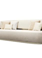 Nova 3-Seater Velvet Sofa in  – Luxurious Comfort, L230cm x W110cm x H86cm - Cotton Home