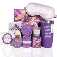 Bath Gift Box Set – Luxe Purple Spa Care Package