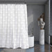 Shower Curtain Printed Fabric with Hooks 180x180 Cm - Rinse - Cotton Home
