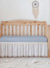 Premium Cotton 2PC Crib Sheets (120x60 cm) Soft, Breathable, Fitted Baby Mattress Sheets Little Cars