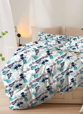 Duvet Cover 4 piece set Super King size High quality 240x260 duvet cover with Fitted sheet and pillow cases Forest - Cotton Home