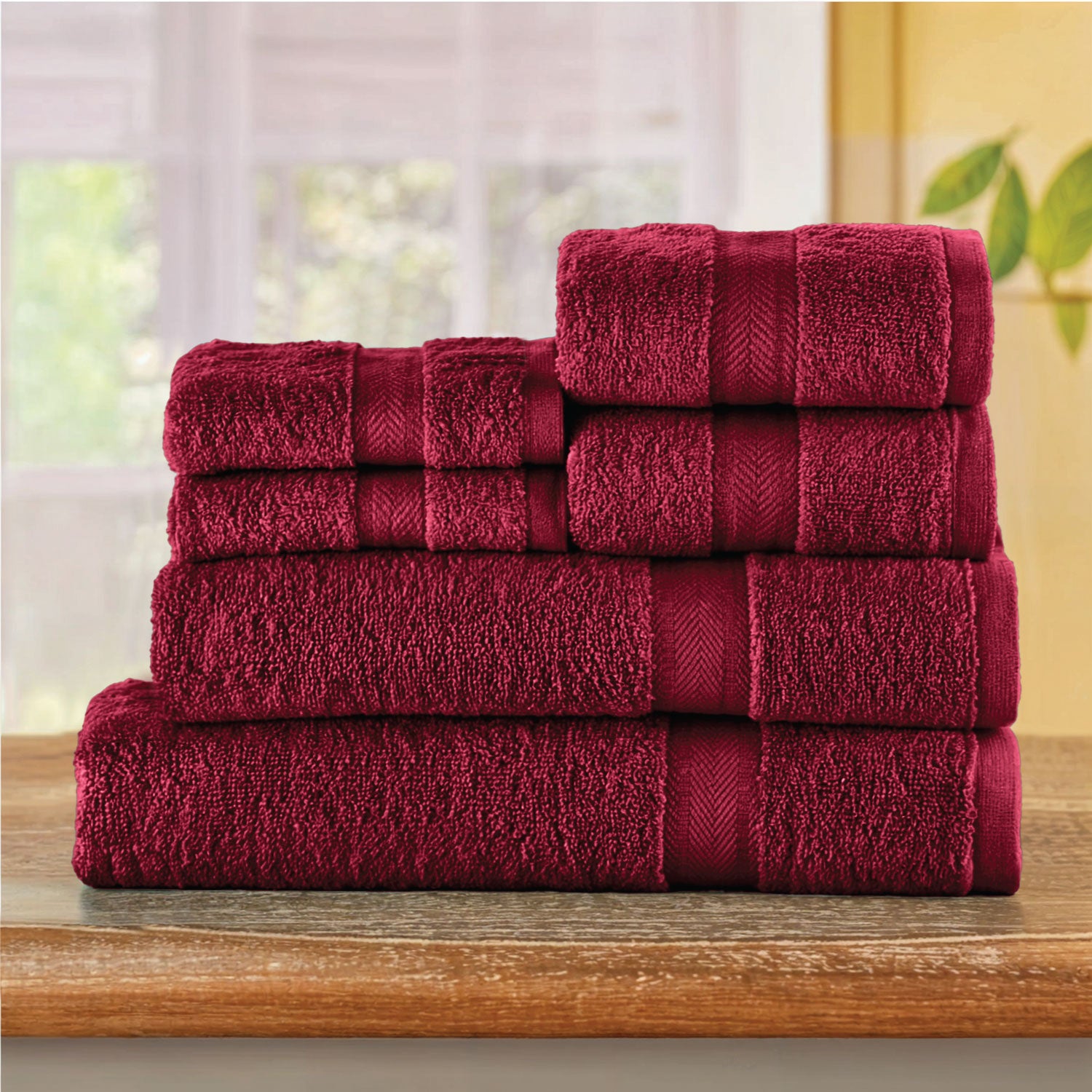 Cotton Towels 6 Piece Set-Soft Feel, Quick Dry, Highly Absorbent Durable Towels - Cotton Home