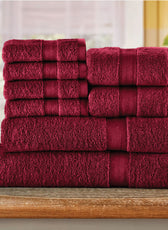 Cotton Towels 8 Piece Set-Soft Feel, Quick Dry, Highly Absorbent Durable Towels - Cotton Home