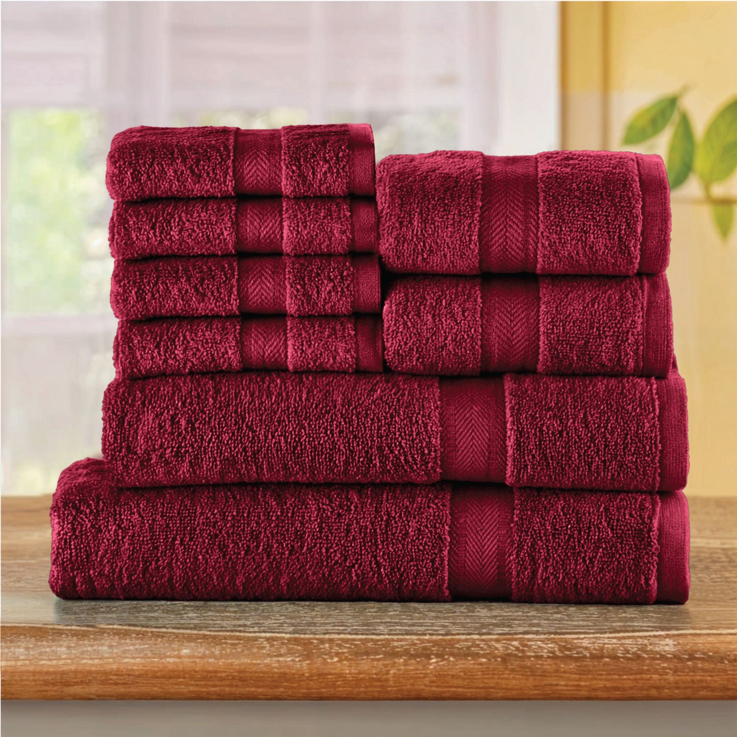 Cotton Towels 8 Piece Set-Soft Feel, Quick Dry, Highly Absorbent Durable Towels - Cotton Home