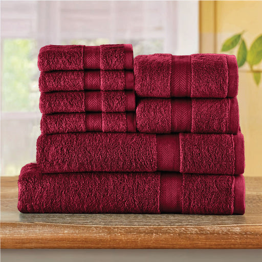 Cotton Towels 8 Piece Set-Soft Feel, Quick Dry, Highly Absorbent Durable Towels - Cotton Home