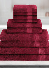 Cotton Towels 10 Piece Set-Soft Feel, Quick Dry, Highly Absorbent Durable Towels - Cotton Home