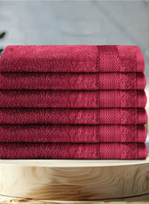 Cotton Hand Towel 50x100 CM 6 Piece Set-Soft Feel, Quick Dry, Highly Absorbent Durable Towels - Cotton Home