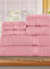 Cotton Towels 6 Piece Set-Soft Feel, Quick Dry, Highly Absorbent Durable Towels - Cotton Home