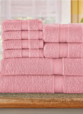 Cotton Towels 8 Piece Set-Soft Feel, Quick Dry, Highly Absorbent Durable Towels - Cotton Home