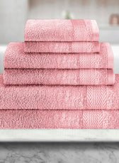 Cotton 6 Piece Towel Set-Soft Feel, Quick Dry, Highly Absorbent Durable Towels - Cotton Home