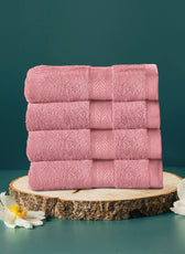 Cotton Face Towel Pack of 4 Soft Feel, Quick Dry, Highly Absorbent Durable Towels - Cotton Home