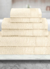 Cotton 6 Piece Towel Set-Soft Feel, Quick Dry, Highly Absorbent Durable Towels - Cotton Home