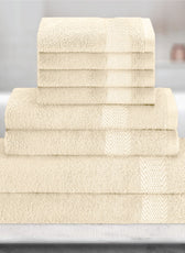 Cotton 6 Piece Towel Set-Soft Feel, Quick Dry, Highly Absorbent Durable Towels - Cotton Home