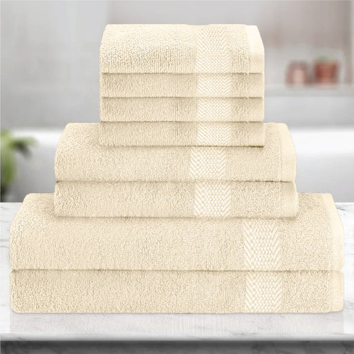 Cotton 6 Piece Towel Set-Soft Feel, Quick Dry, Highly Absorbent Durable Towels - Cotton Home